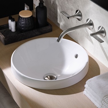 Geberit VariForm counter-top washbasins, round